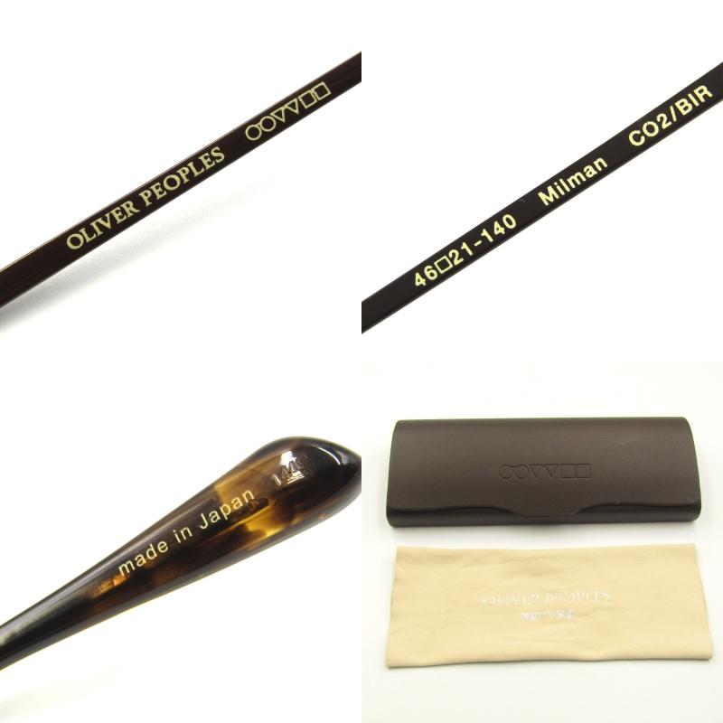 OLIVER PEOPLES 美品 オリバーピープルズ メガネフレーム Milman POKER  