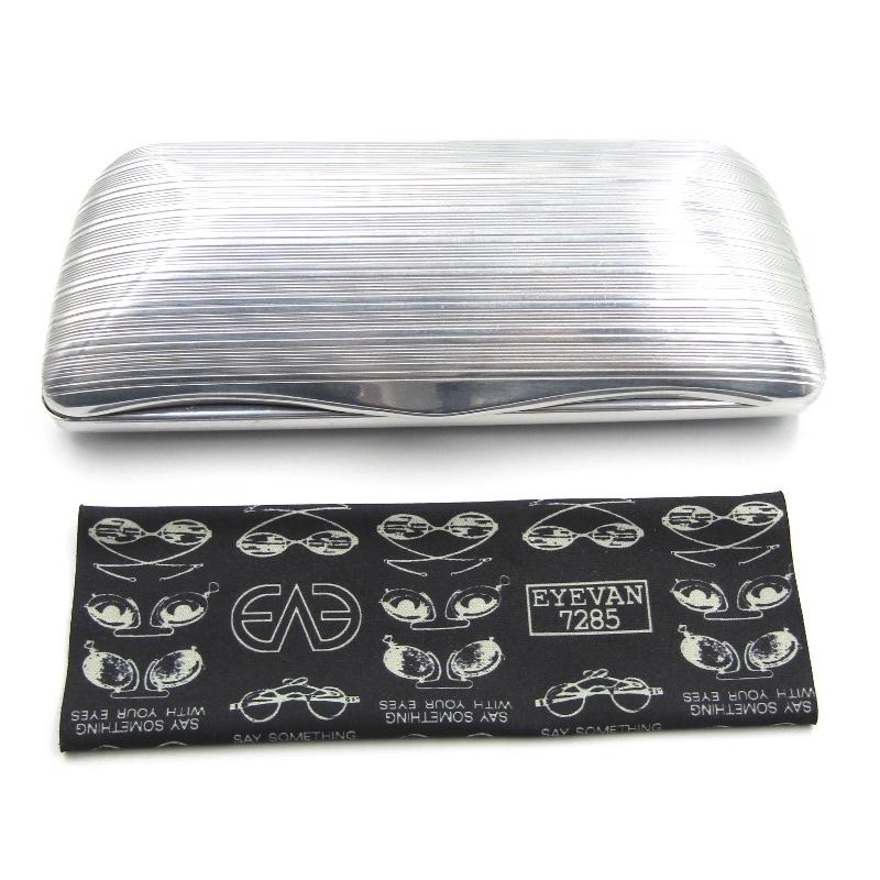 EYEVAN7285 325ブラック スクエア メガネ ケース付き EYEVAN7285 325ブラック スクエア メガネ ケース付き