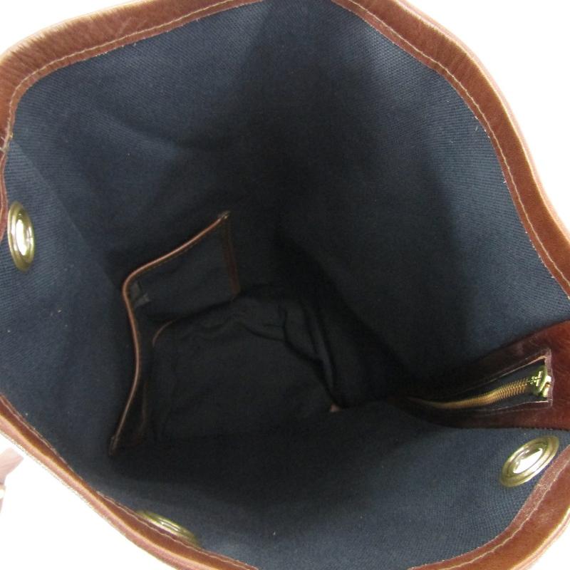 LARGE LEATHERS ハイラージレザーズ ミリタリー ドラムバッグ ホースハイド ホースハイド レザー 馬革 ブラウン  【サック】  65007278