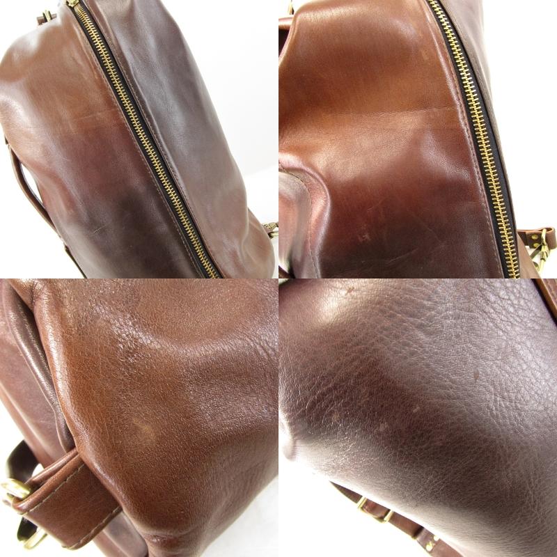 LARGE LEATHERS ハイラージレザーズ ミリタリー ドラムバッグ ホースハイド ホースハイド レザー 馬革 ブラウン  【サック】  65007278