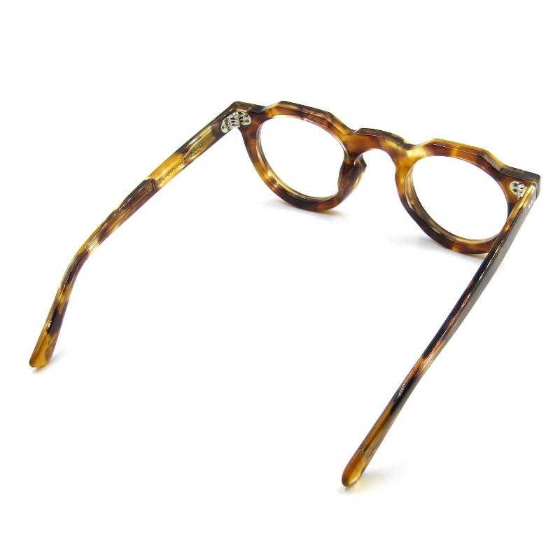 ドイツ製 セルロイド 眼鏡フレーム メガネ ブラウン