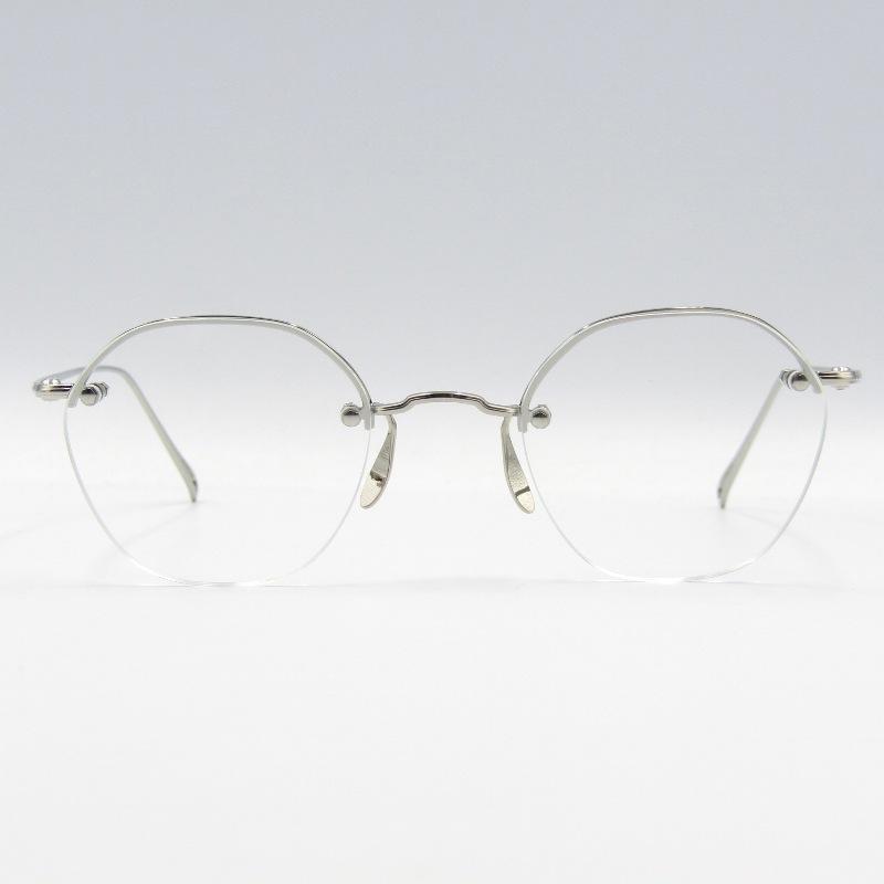 美品 ayame HEX RW メガネ シルバー 日本製