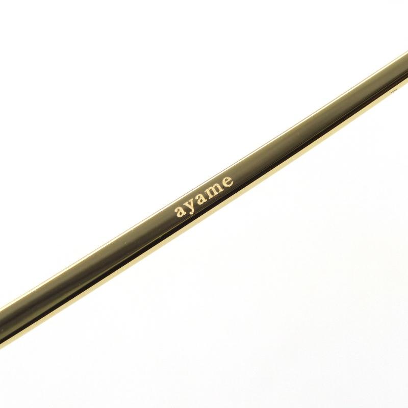 ayame  アヤメ眼鏡　ビーニー　47サイズ　ブラック・ゴールド BEANIE47_optical | アヤメ ビーニー47_メガネ ayame online store