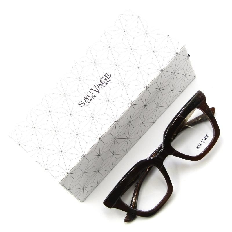 未使用 SAUVAGE サバージュ メガネフレーム BISOU PL-015N 日本製