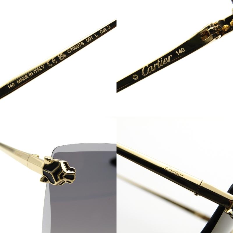 未使用 Cartier カルティエ サングラス CT0397S イタリア製 リムレス