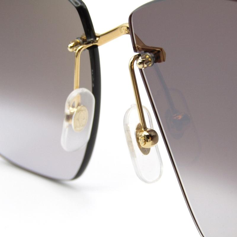 カルティエ　リムレス　ツーポイント　サングラス カルティエ Cartier ツーポイント メガネ 度入り リムレス フランス製