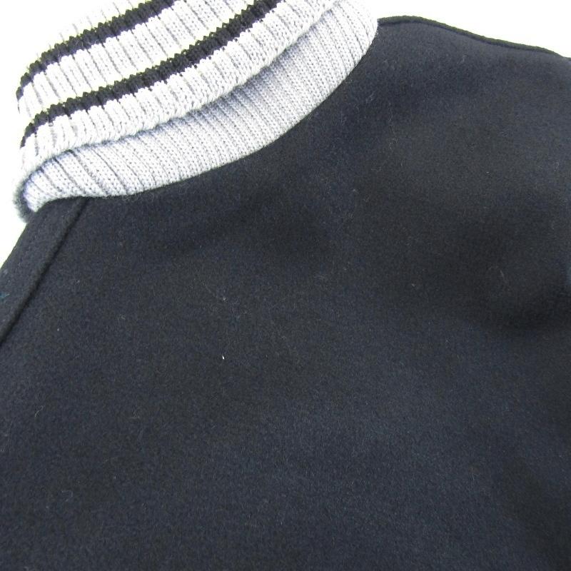 美品 SKOOKUM スクーカム スタジャン USA製 レザー切り替え ウール  