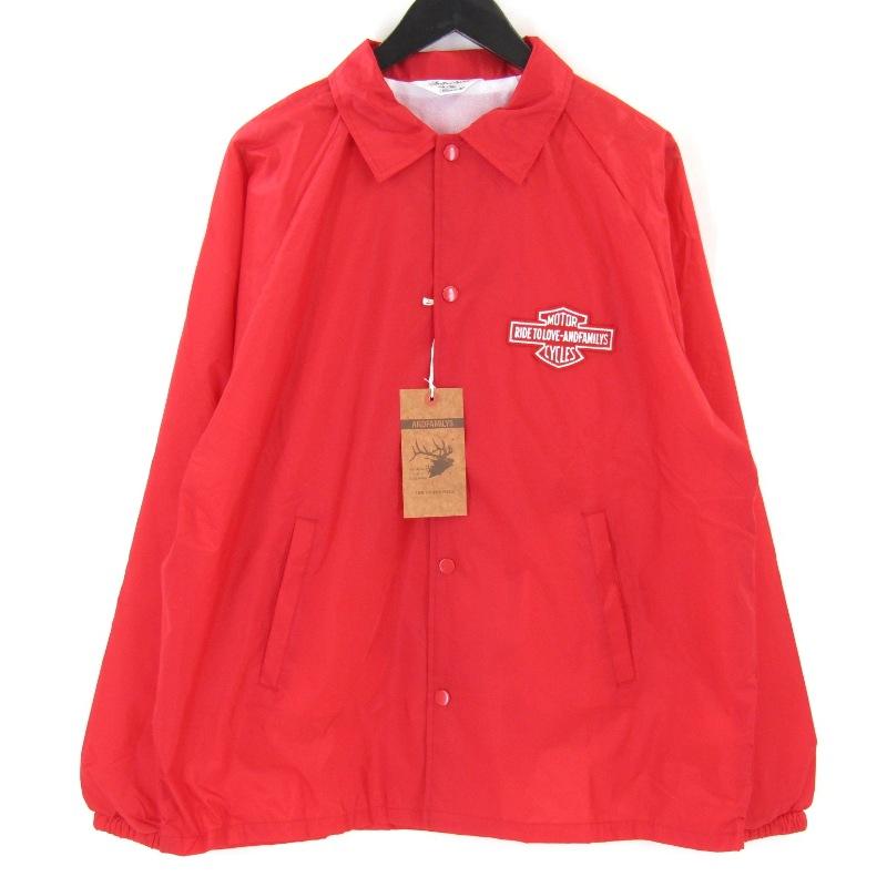 未使用 ANDFAMILYS アンドファミリー MOTORCYCLE COACH JACKET