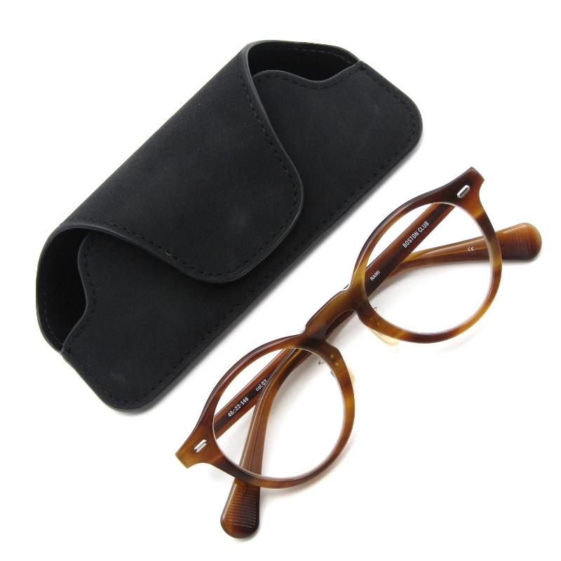 未使用 BOSTON CLUB ボストンクラブ メガネフレーム RAMI 日本製 ラミ ボストン 03 Brown Sasa 65008657 ...