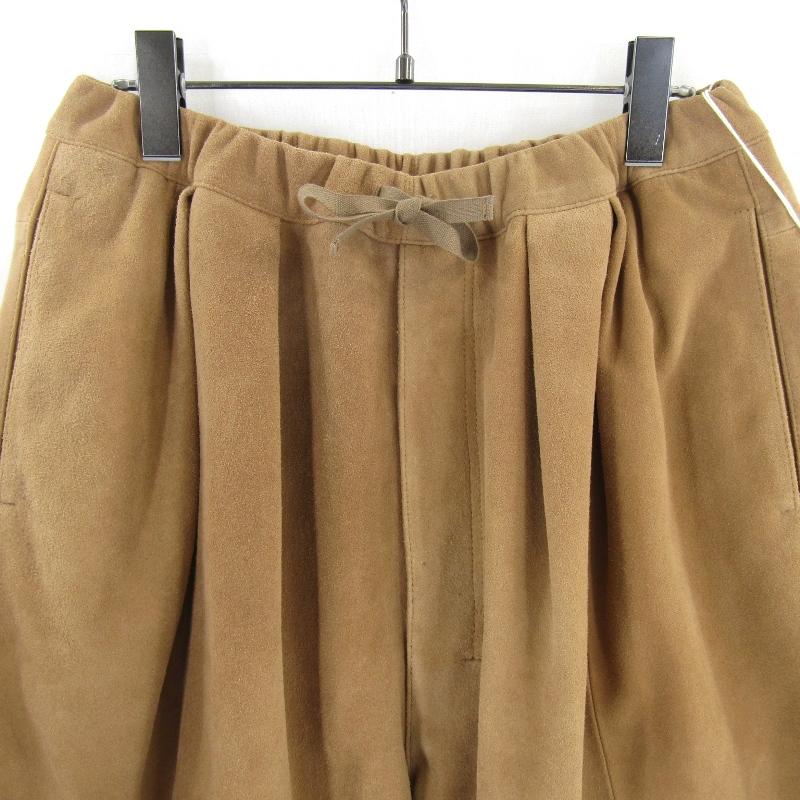 未使用 ANCELLM アンセルム スエードショーツ ANC-PT73 SUEDE TUCK
