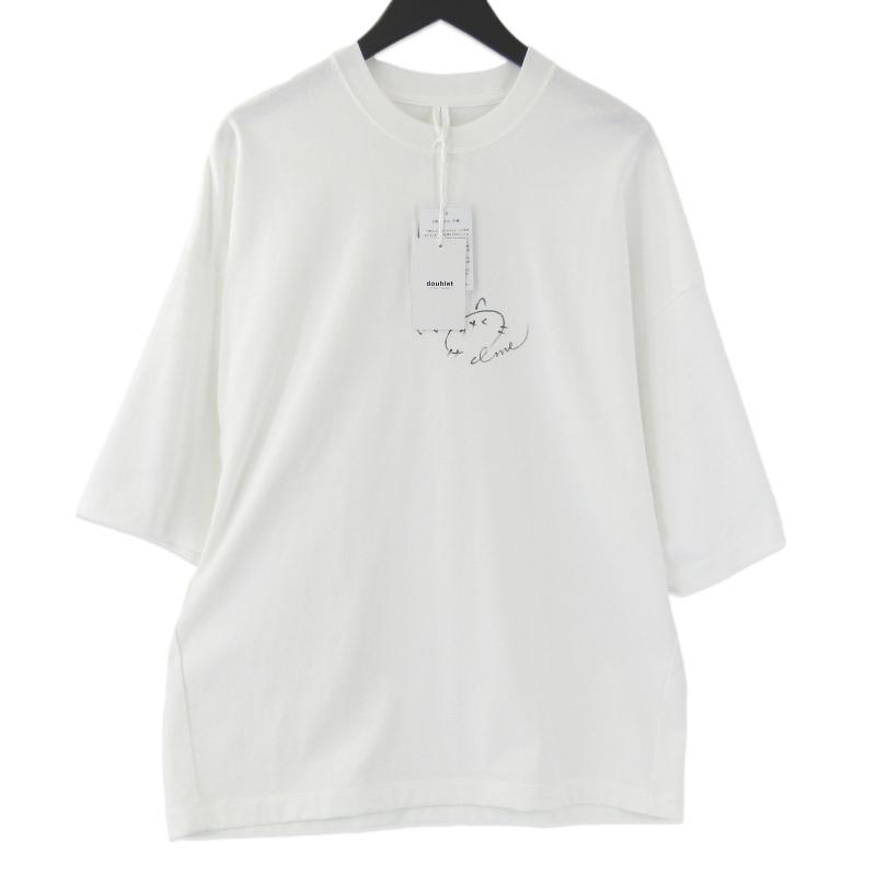 未使用 doublet ダブレット 半袖Tシャツ 25SS31CS369 CHEKI RAINBOW 