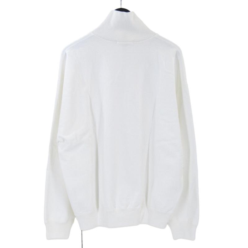 未使用 Y ワイ ORGANIC COTTON BLEND HEAVY WEIGHT FLEECE HALF ZIP