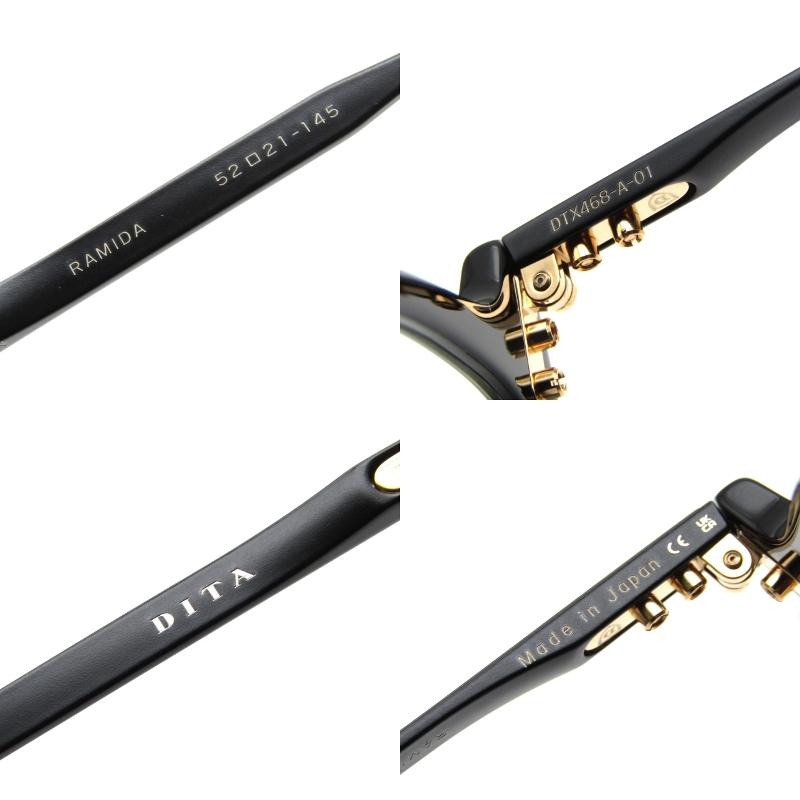 Dita 美品 DITA ディータ メガネフレーム RAMIDA DTX468-A-01 日本製  