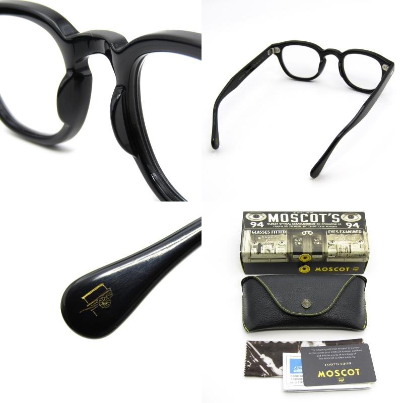 MOSCOT モスコット メガネフレーム LEMTOSH 44 度入り 中国製 レムトッシュ ボスリントン ボストン/ウェリントン BK ...