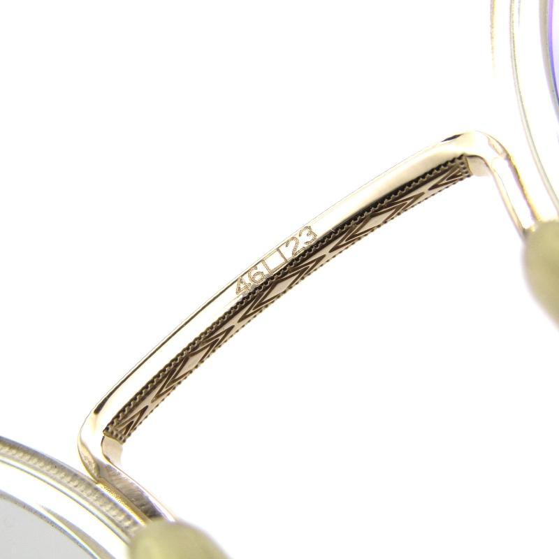 美品 EYEVAN アイヴァン サングラス E-0512 46 日本製 ラウンド ワッパ