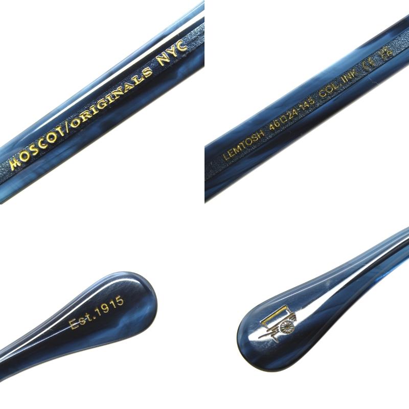美品 MOSCOT モスコット サングラス LEMTOSH 46 中国製 レムトッシュ