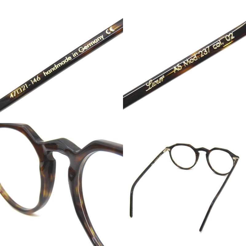 HENAU /エノー　LUNAFORT フレーム　ラウンドタイプ　美品　希少 未使用 Lunor ルノア メガネフレーム A5 Mod.237 ドイツ製 クラウン