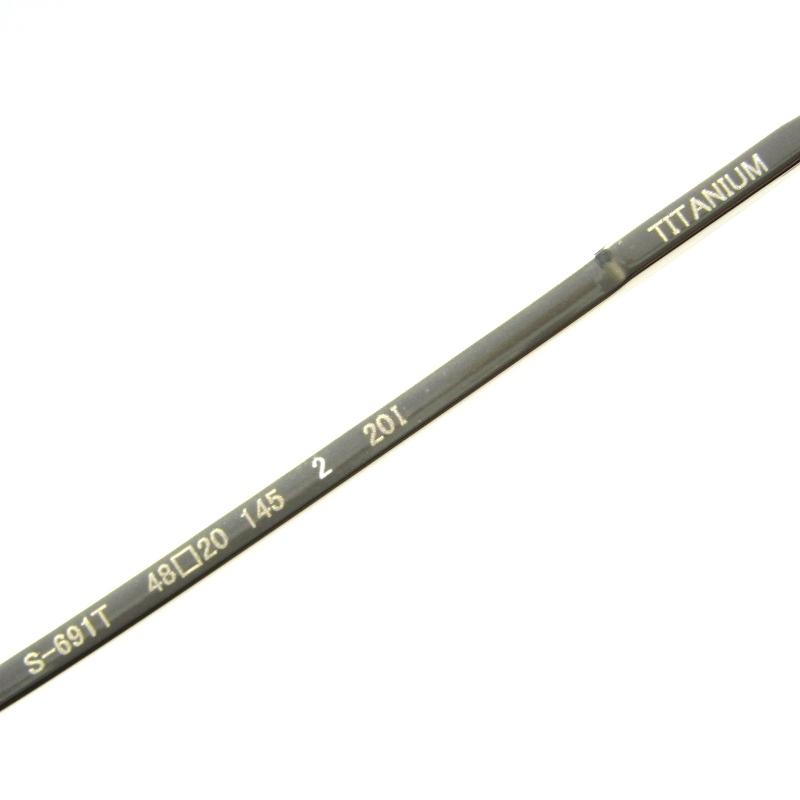 999.9（フォーナインズ） 美品 メガネフレーム S-691T 日本製 クラウン