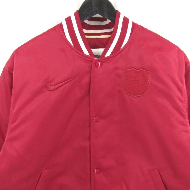 NIKE（ナイキ） 美品 FCバルセロナ サテン ダグアウト ジャケット