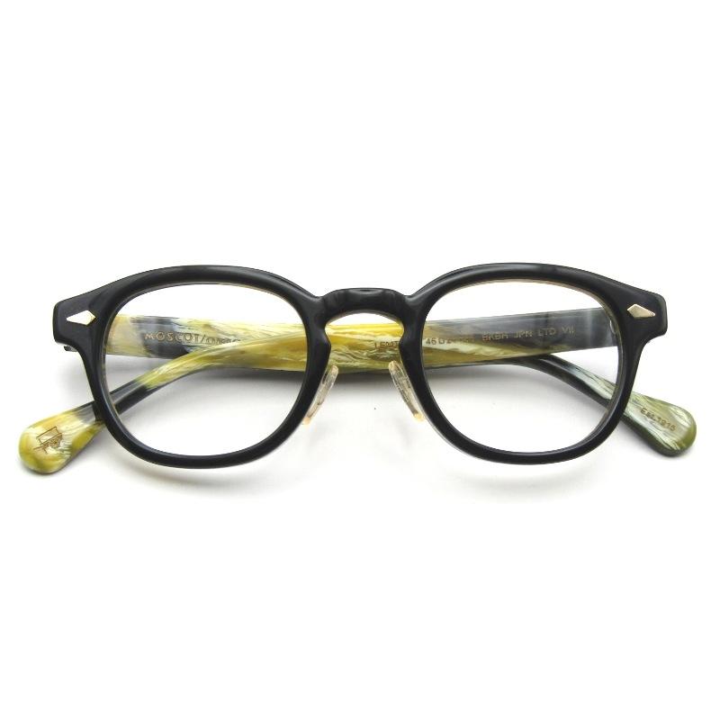 MOSCOT モスコット メガネフレーム LEMTOSH 46 JPN LTD VII 中国製 レムトッシュ BKBH ブラック/バッファローホーン柄 65009599 MOSCOT モスコット メガネフレーム LEMTOSH 46 JPN LTD VII 中国製