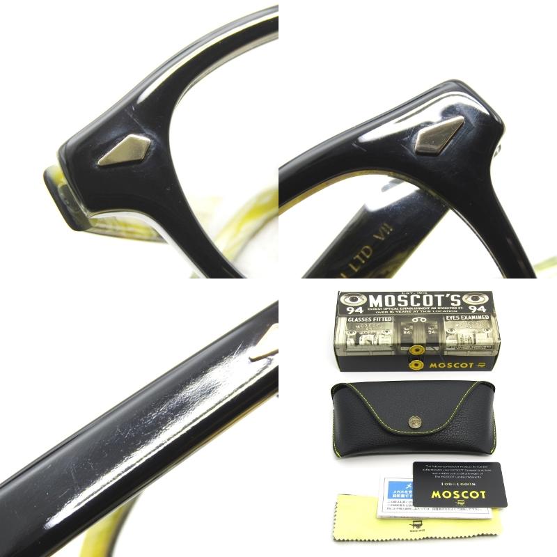 MOSCOT モスコット メガネフレーム LEMTOSH 46 JPN LTD VII 中国製 レムトッシュ BKBH ブラック/バッファローホーン柄 65009599 MOSCOT モスコット メガネフレーム LEMTOSH 46 JPN LTD VII 中国製