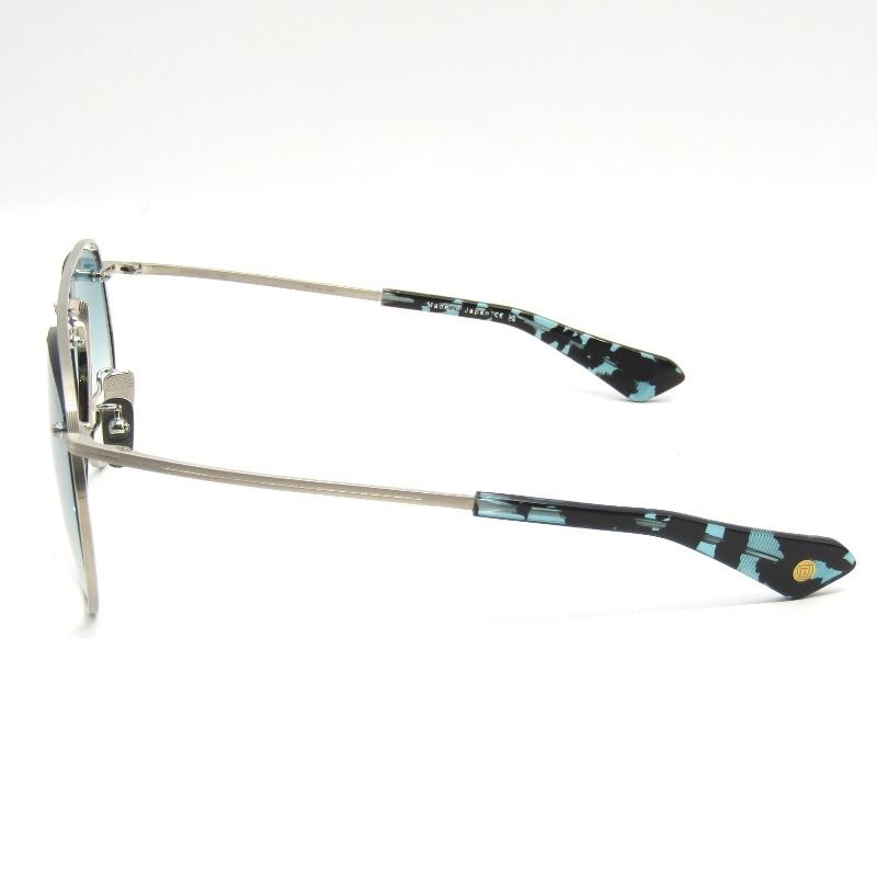 美品 DITA ディータ サングラス SYSTOIC-TWO DTS176-A-02 日本製 ツーブリッジ ティアドロップ Brushed Silver 65009648 Dita（ディータ） 美品 サングラス SYSTOIC-TWO DTS176-A-02 日本製