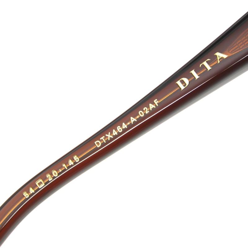 美品 DITA ディータ メガネフレーム GRANDMASTER-NINE DTX464-A-02AF 日本製 Root Beer/Antique White Gold 65009753 Dita（ディータ） 美品 メガネフレーム GRANDMASTER-NINE DTX464-A