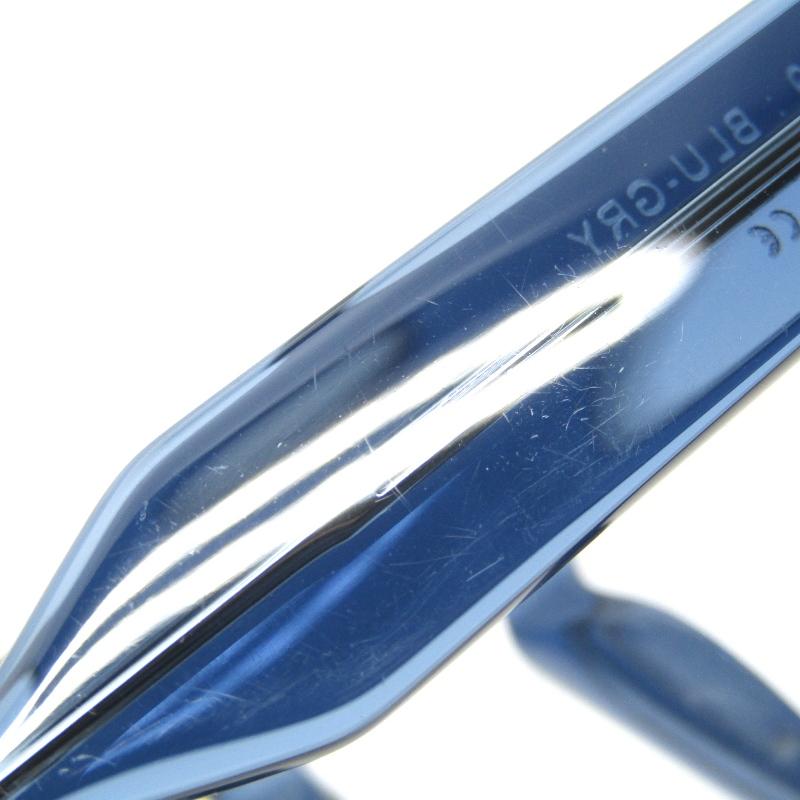 美品 AKONI アコニ サングラス ARA AKX-104B-49 日本製 ウェリントン