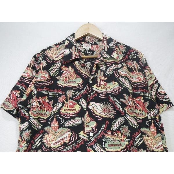 COOTIE オープンカラーシャツ L 日本製 総柄 シャツホコ コットン ロゴ COOTIE クーティー 総柄 オープンカラーシャツ テキーラ柄