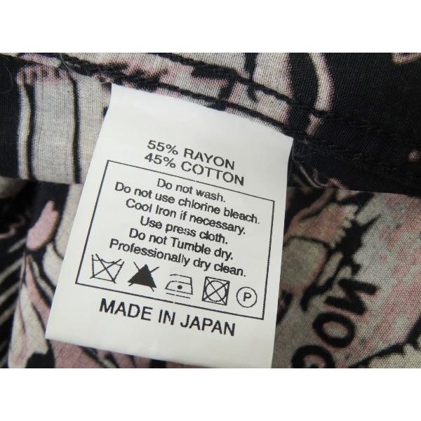 COOTIE オープンカラーシャツ L 日本製 総柄 シャツホコ コットン ロゴ COOTIE クーティー 総柄 オープンカラーシャツ テキーラ柄