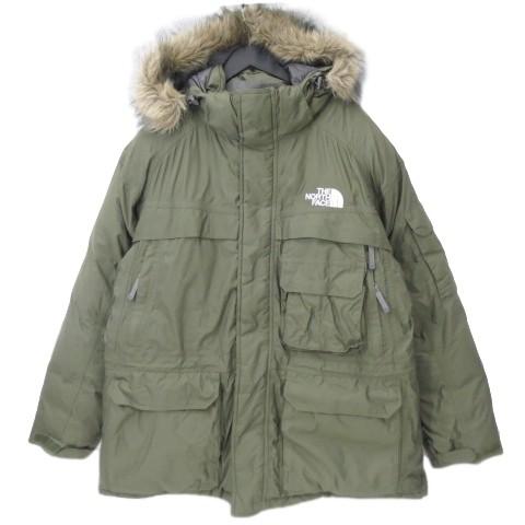 THE NORTH FACE ノースフェイス マクマードパーカ ND01358 ダウンジャケット オリーブ XL メンズ 中古