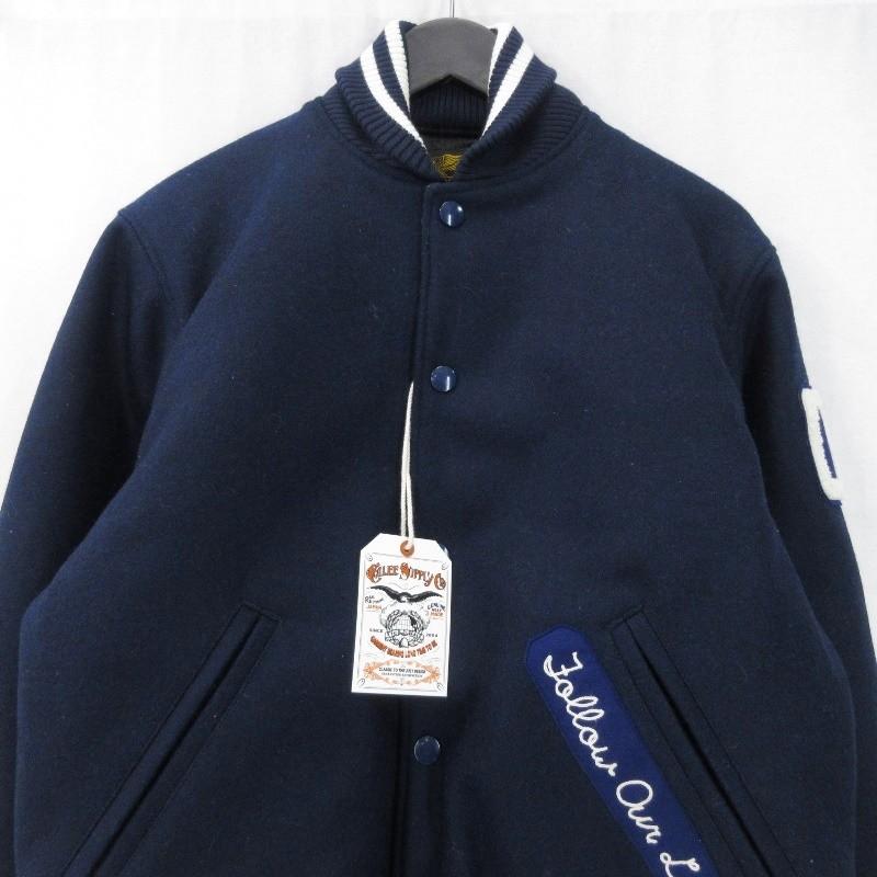 UNISEX》Sheep Leather Melton Combination Stadium Jacket/シープ 