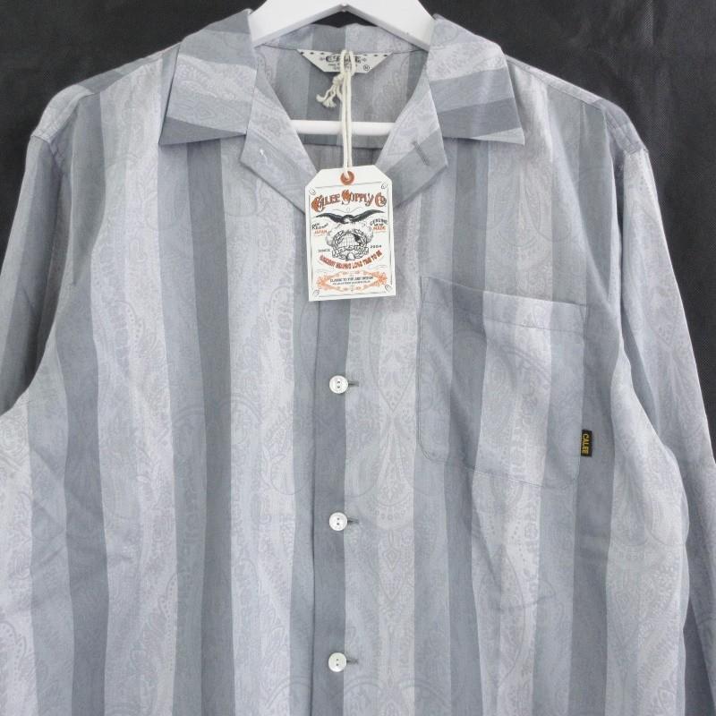 CALEE ベージュ XL シャツ ストライプ CALEE ベージュ XL シャツ ストライプ