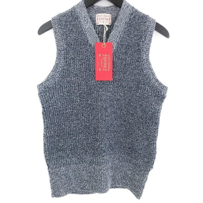 未使用 BONCOURA ボンクラ ニットベスト A-1 コットン A1 Cotton Vest 
