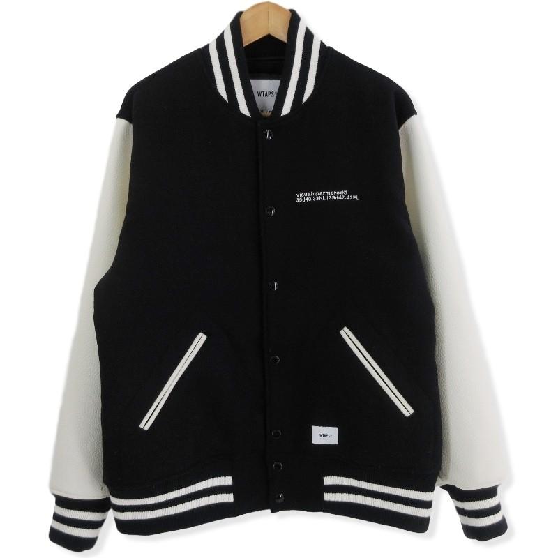 WTAPS ダブルタップス CLUB JACKET 袖レザースタジャン クラブ