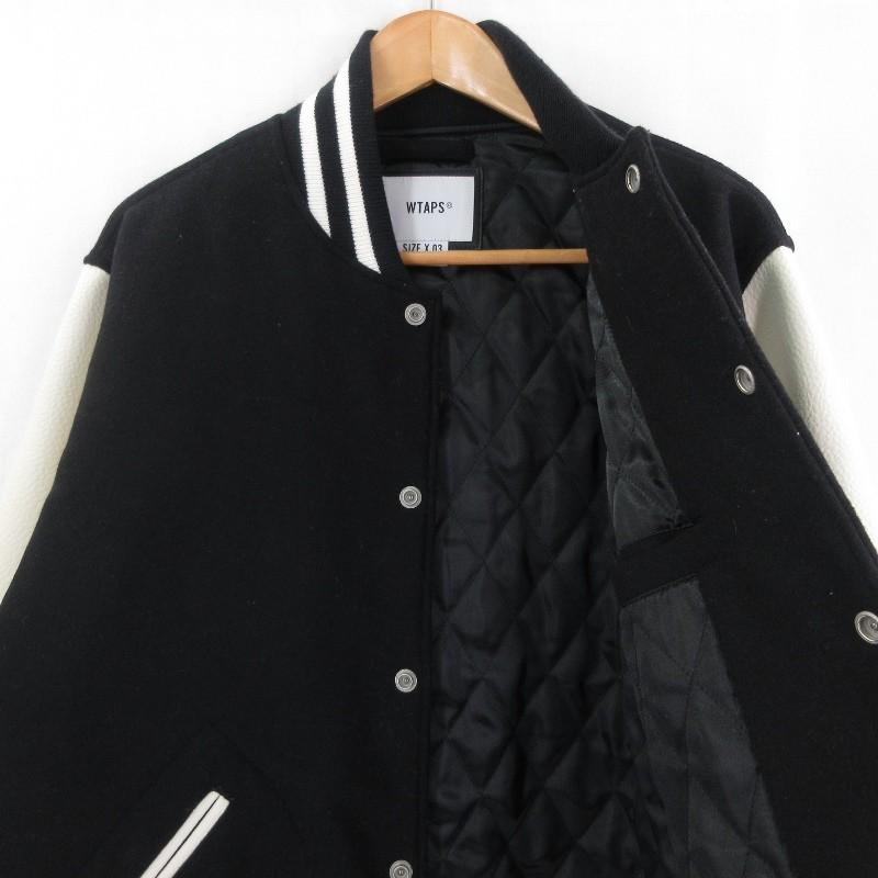 WTAPS ダブルタップス CLUB JACKET 袖レザースタジャン クラブ