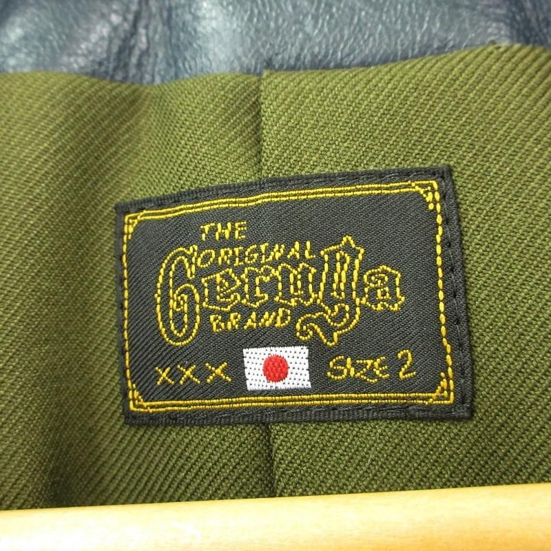 【美品】ゲルガGERUGAホースハイドライダース　ブルーグリーン系 美品】ゲルガGERUGAホースハイドライダース ブルーグリーン系
