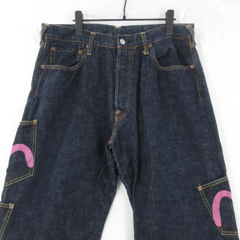 EVISU エヴィス デニムパンツ 119 赤耳 セルビッチ メニーポケット 