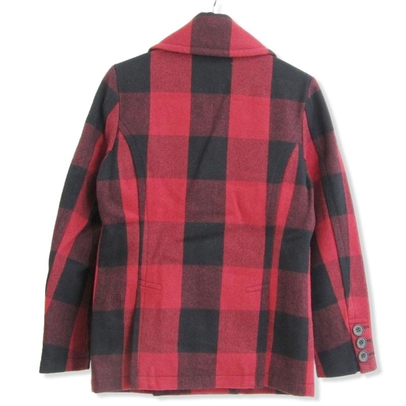 未使用 TMT ティーエムティー ピーコート TJK-F1708 BUFFALO CHECK PEA 