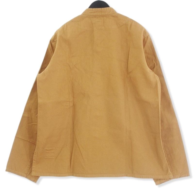 未使用 TIN HOUSE ティンハウス スタンドカラージャケット カバーオール ブラウン 茶 L メンズ 中古 70011398 