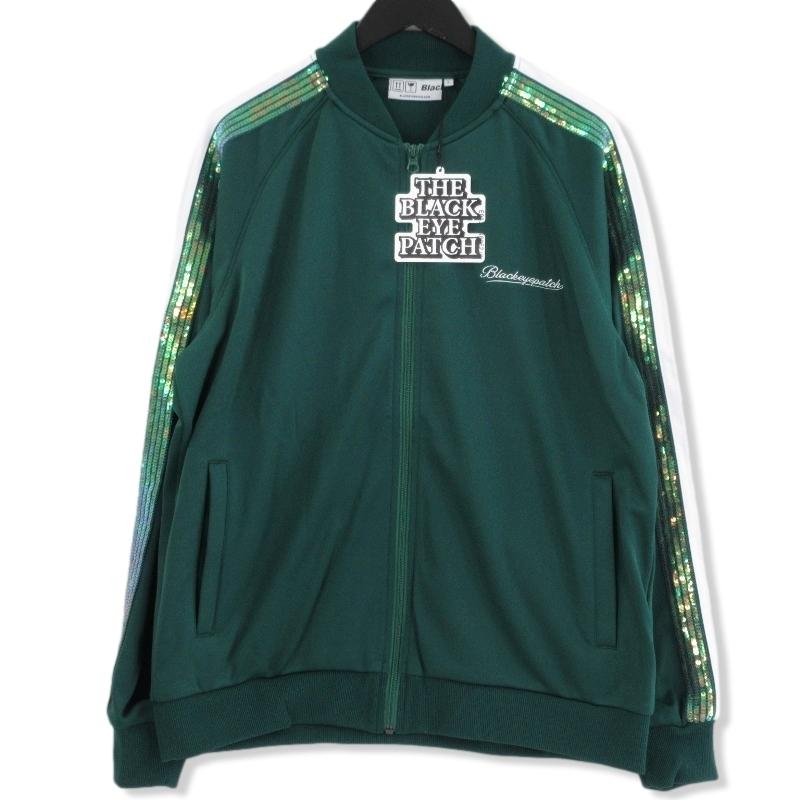未使用 Black Eye Patch ブラックアイパッチ SPANGLE ZIP JERSEY  