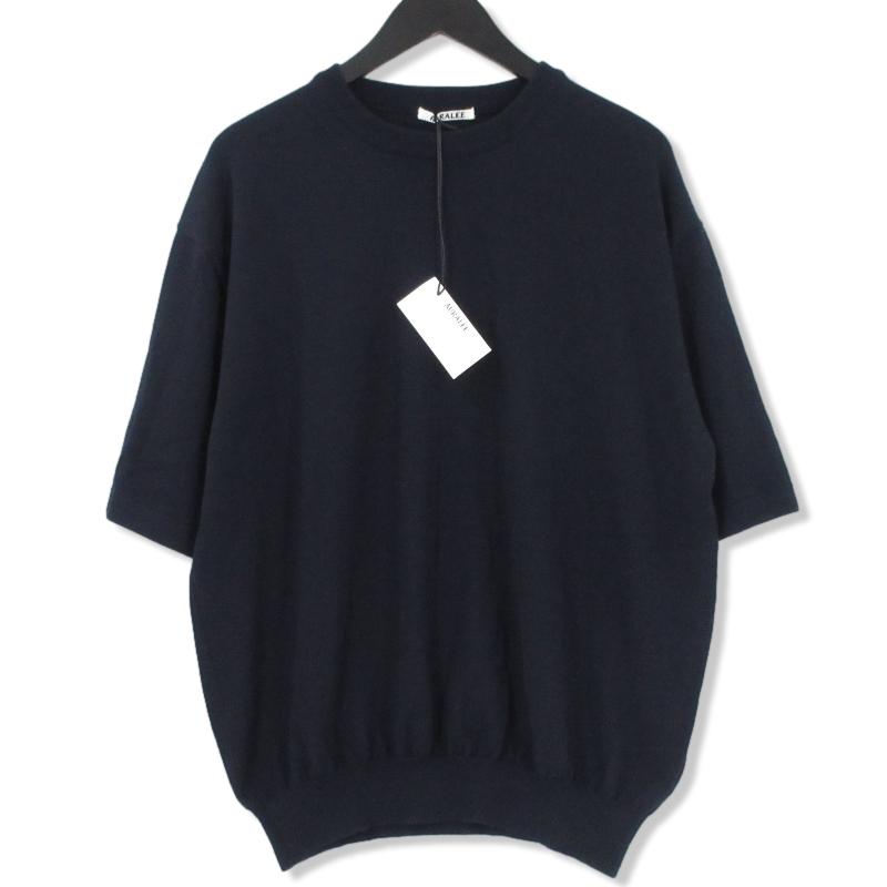 未使用 AURALEE オーラリー CASHMERE HARD TWIST KNIT TEE A21ST03CT 
