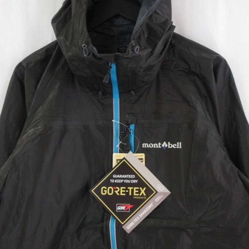 未使用 mont-bell モンベル ピークドライシェル ジャケット 1128632 マウンテンパーカー GORE-TEX SHAKEDRY ブラック  黒 M メンズ 中古 70011870