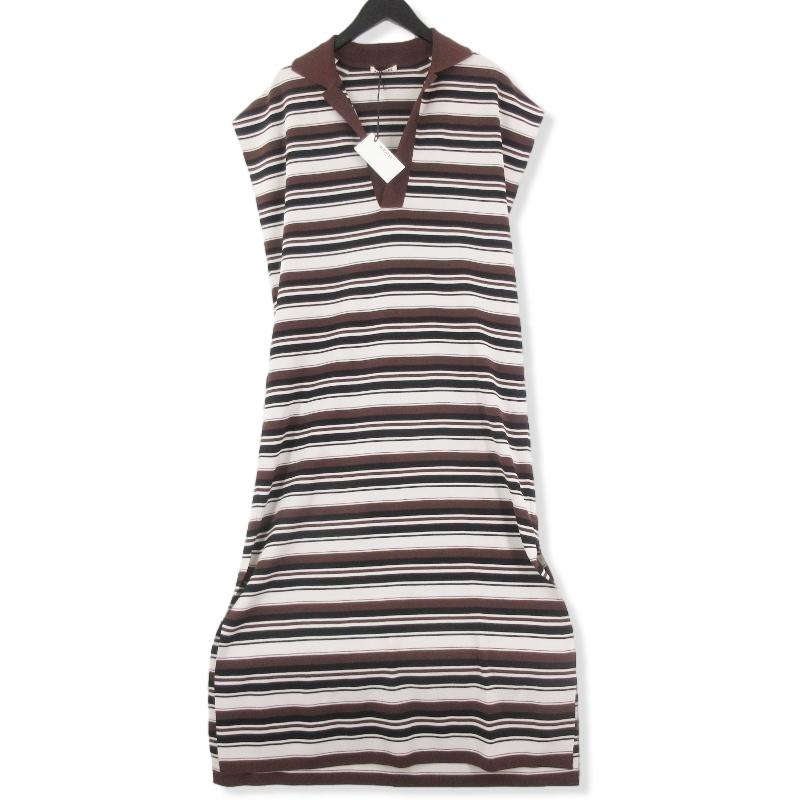 未使用 AURALEE オーラリー BORDER HIGH GAUGE RIB KNIT SKIPPER ONE  