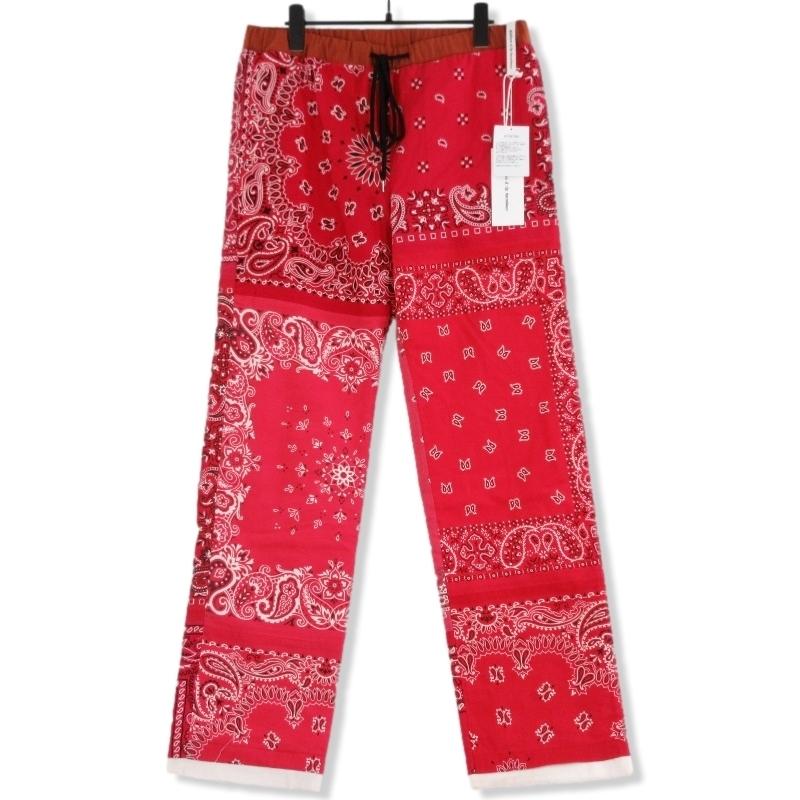 children of the discordance 赤ペイズリー柄　パンツ children of the discordance 赤ペイズリー柄 パンツ children of the