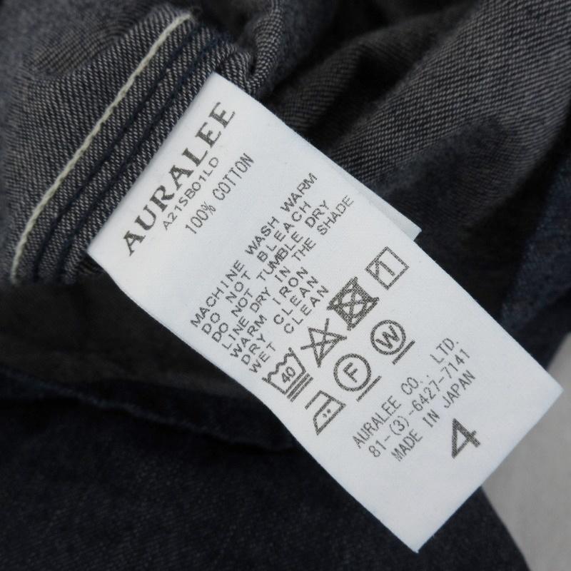 AURALEE オーラリー HARD TWIST LIGHT DENIM SHIRTS BLOUSON AURALEE オーラリー HARD TWIST LIGHT DENIM SHIRTS BLOUSON