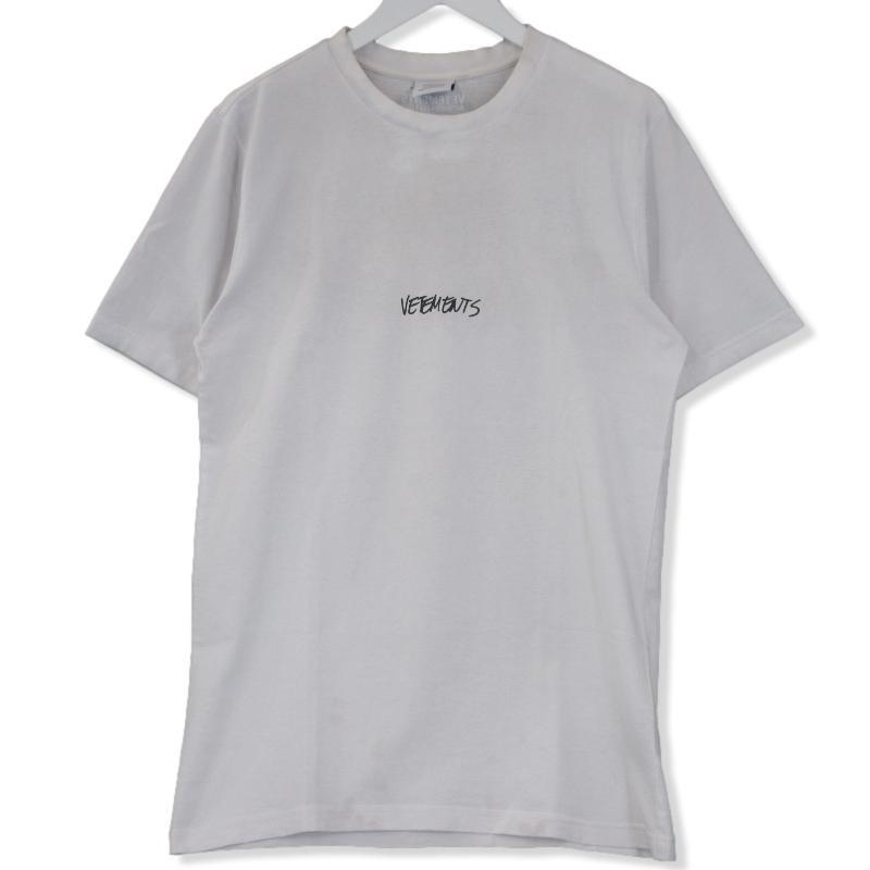 VETEMENTS ヴェトモン 半袖Tシャツ UAH21TR619 クルーネック WRITTEN  