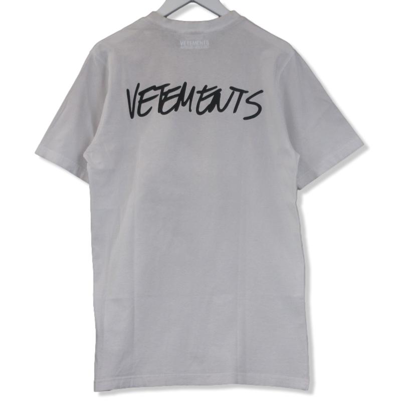 VETEMENTS ヴェトモン 半袖Tシャツ UAH21TR619 クルーネック WRITTEN  