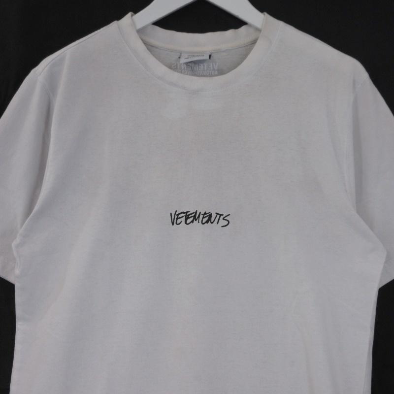 VETEMENTS ヴェトモン 半袖Tシャツ UAH21TR619 クルーネック WRITTEN  