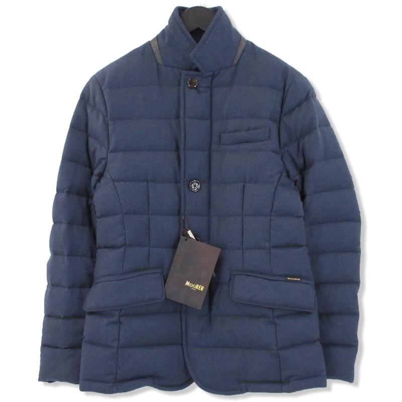 良品 MOORER ムーレー ダウンジャケット ZAYN-L ネイビー 紺 42 メンズ 